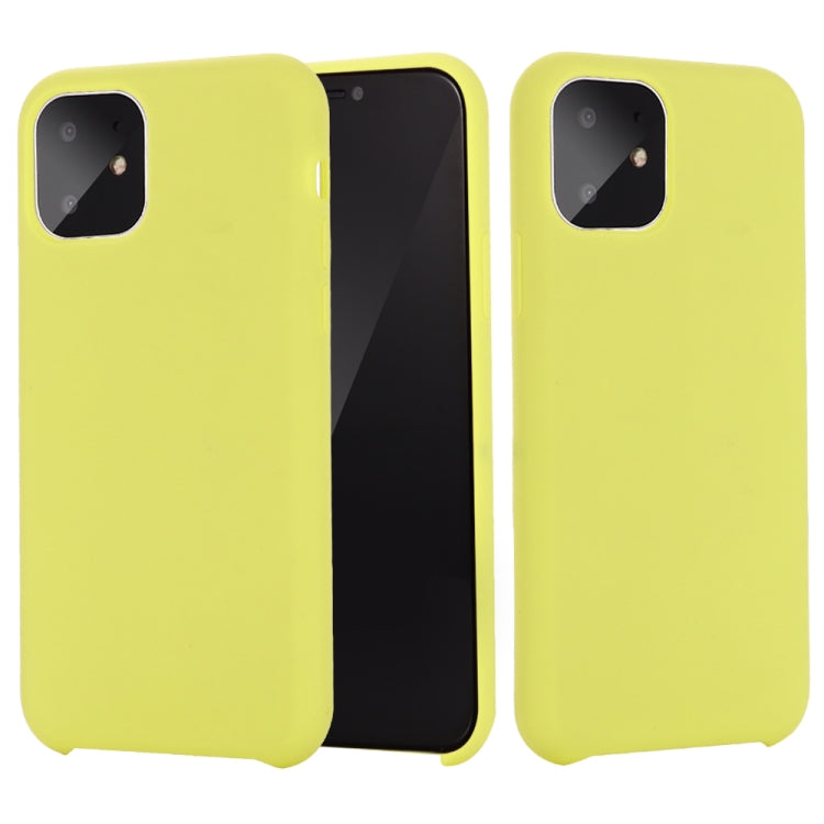 For iPhone 11 Pro Solid Color Liquid Silicone Shockproof Case