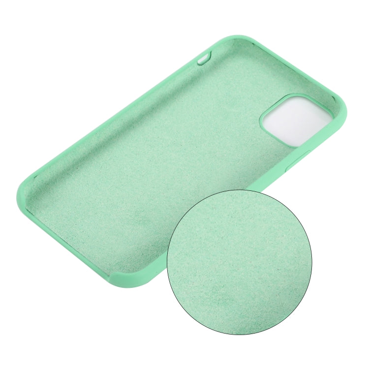 For iPhone 11 Solid Color Liquid Silicone Shockproof Case