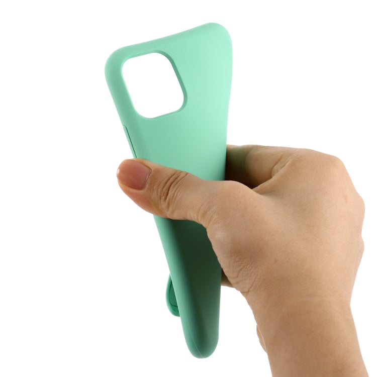 For iPhone 11 Solid Color Liquid Silicone Shockproof Case