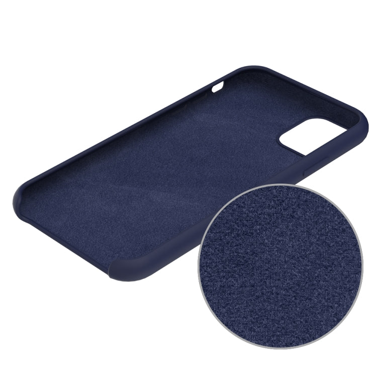For iPhone 11 Solid Color Liquid Silicone Shockproof Case