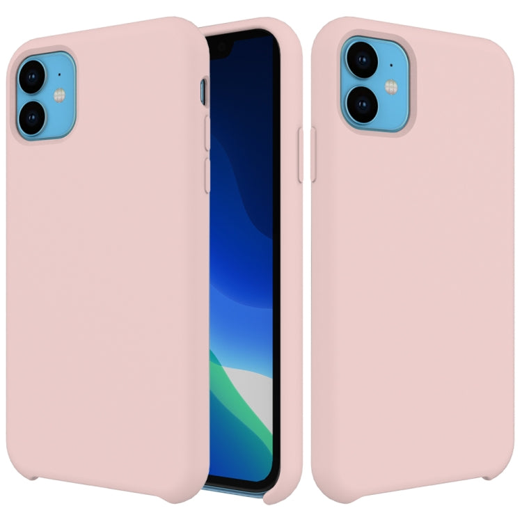 For iPhone 11 Solid Color Liquid Silicone Shockproof Case