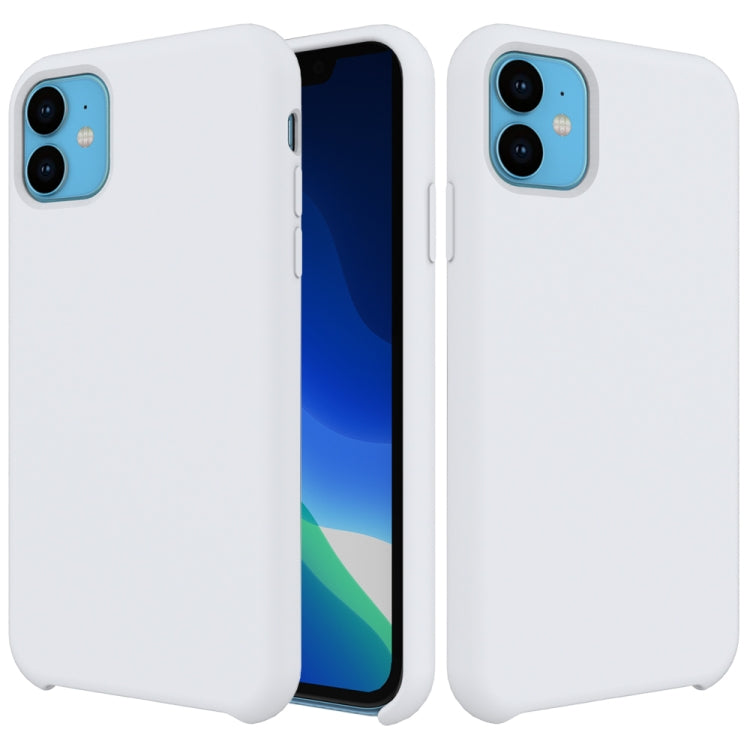For iPhone 11 Solid Color Liquid Silicone Shockproof Case