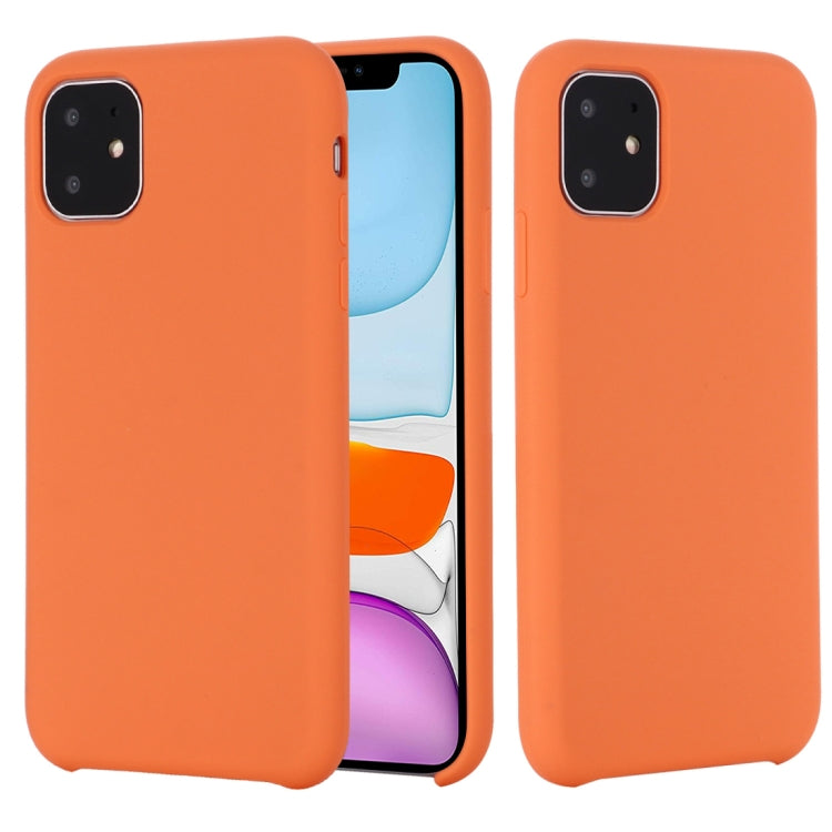 For iPhone 11 Solid Color Liquid Silicone Shockproof Case