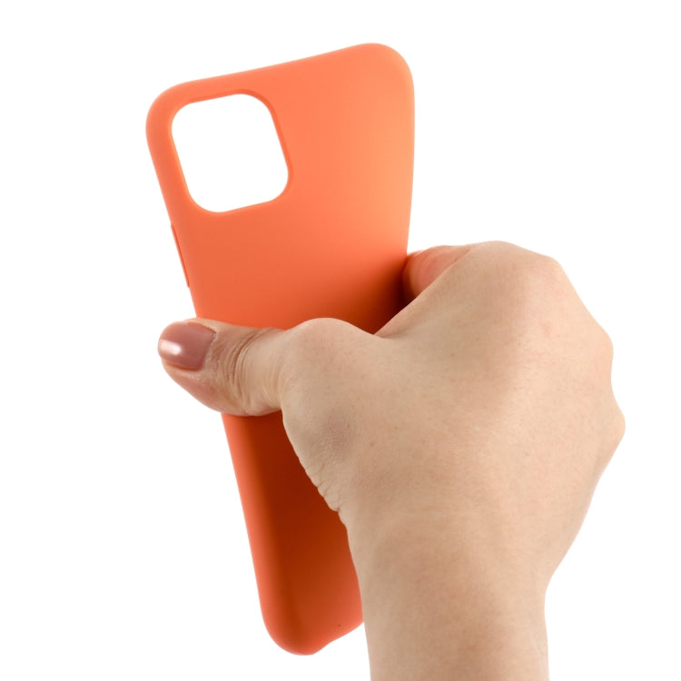 For iPhone 11 Solid Color Liquid Silicone Shockproof Case