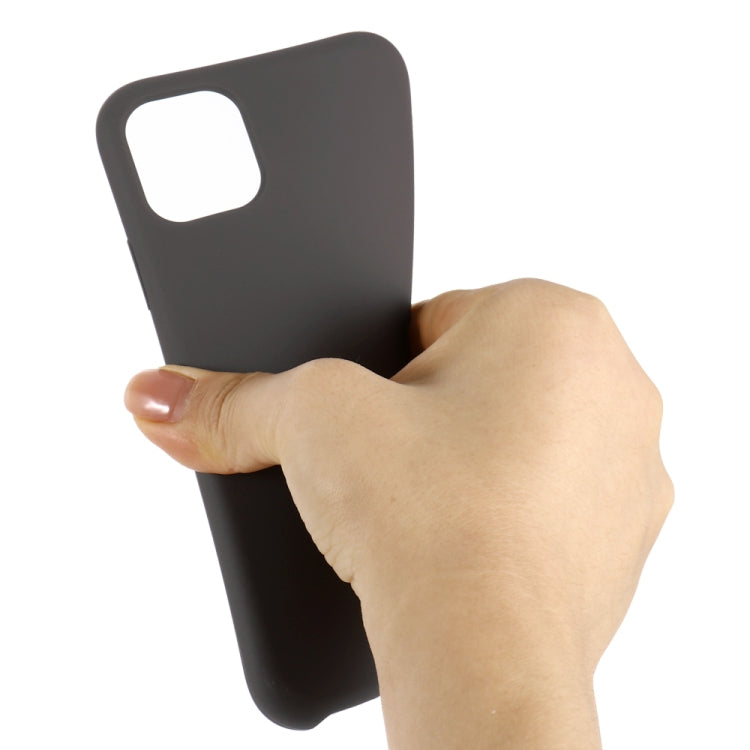 For iPhone 11 Solid Color Liquid Silicone Shockproof Case