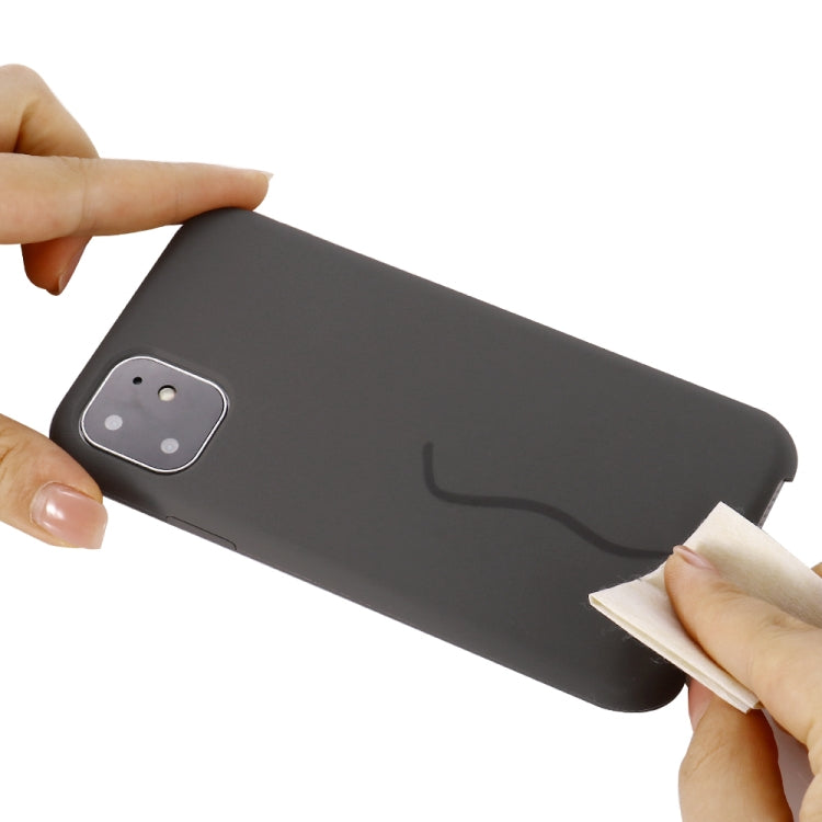 For iPhone 11 Solid Color Liquid Silicone Shockproof Case