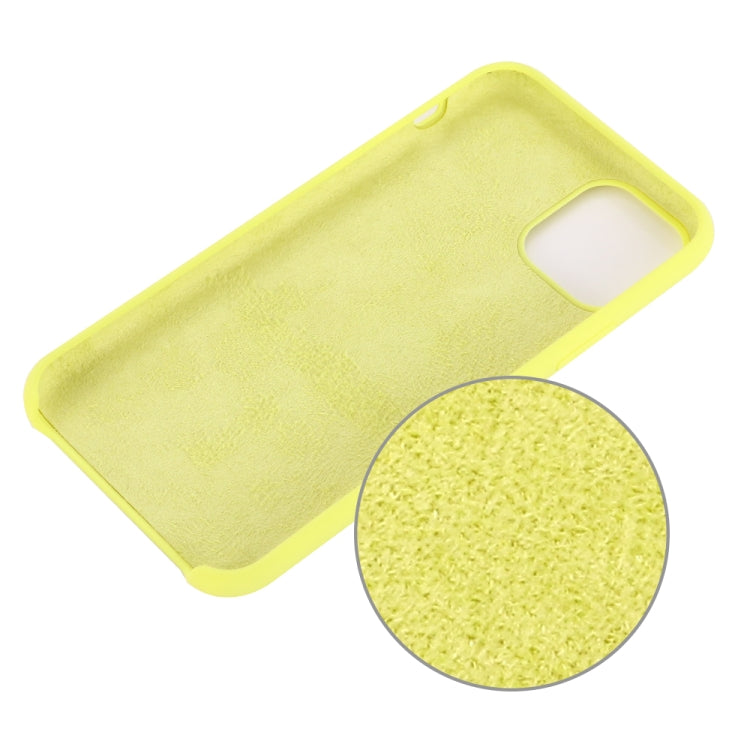 For iPhone 11 Solid Color Liquid Silicone Shockproof Case