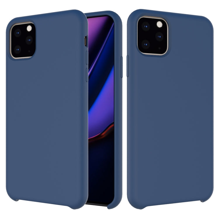 For iPhone 11 Pro Max Solid Color Liquid Silicone Shockproof Case