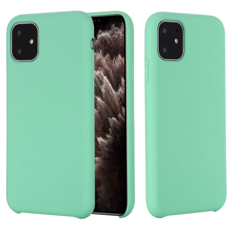 For iPhone 11 Pro Max Solid Color Liquid Silicone Shockproof Case