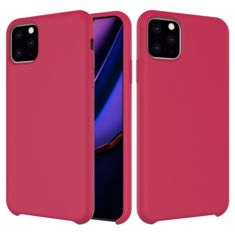 For iPhone 11 Pro Max Solid Color Liquid Silicone Shockproof Case