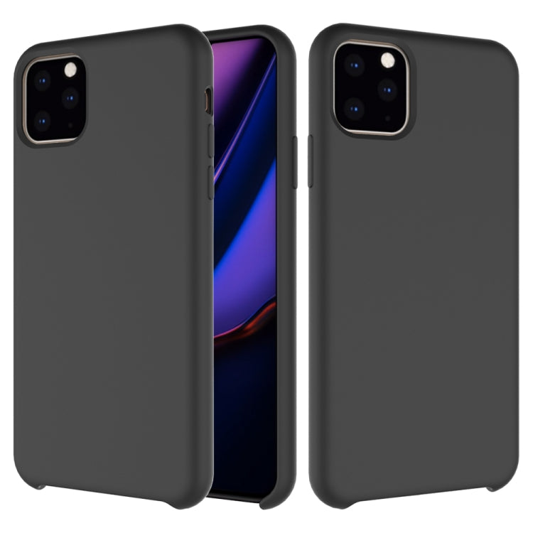 For iPhone 11 Pro Max Solid Color Liquid Silicone Shockproof Case