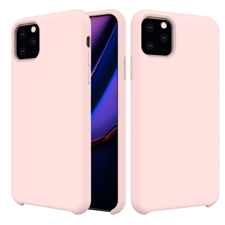 For iPhone 11 Pro Max Solid Color Liquid Silicone Shockproof Case