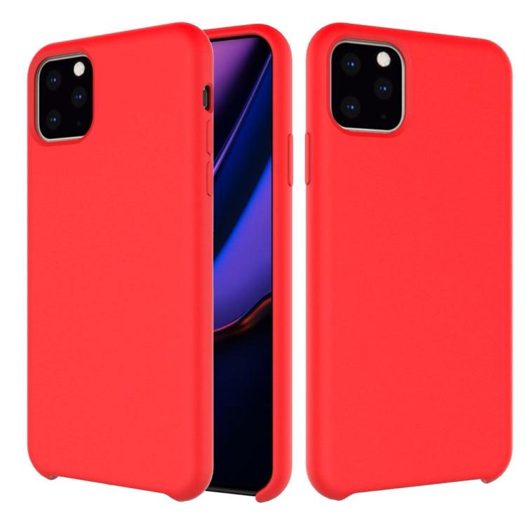 For iPhone 11 Pro Max Solid Color Liquid Silicone Shockproof Case