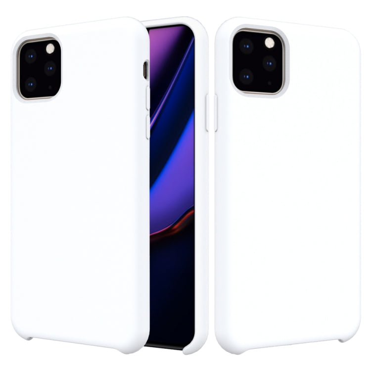 For iPhone 11 Pro Max Solid Color Liquid Silicone Shockproof Case