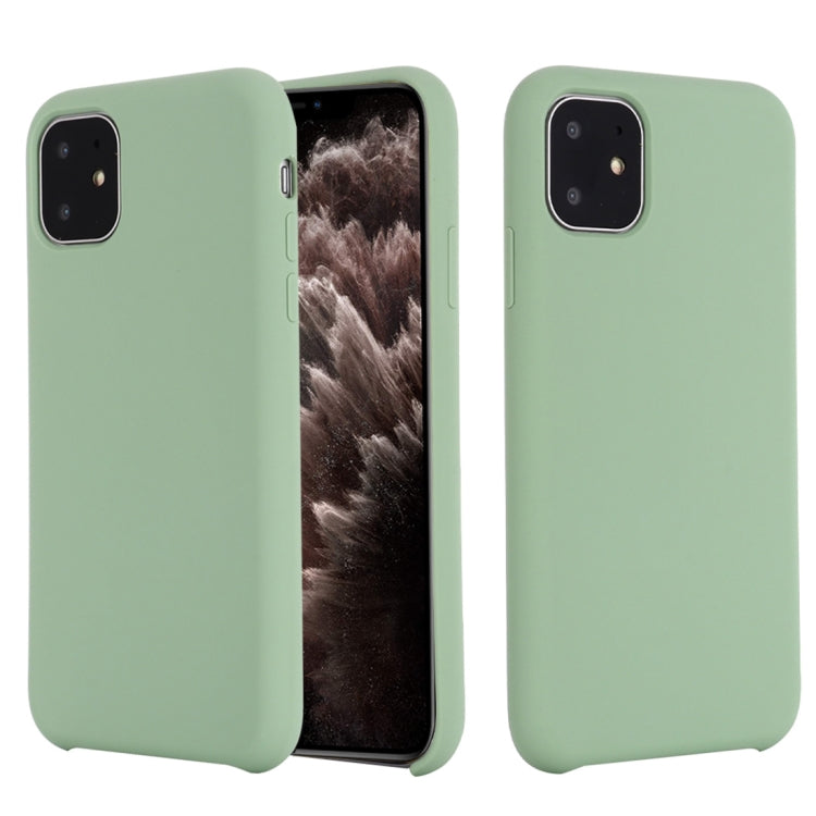 For iPhone 11 Pro Max Solid Color Liquid Silicone Shockproof Case