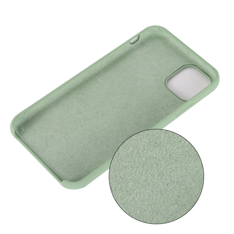 For iPhone 11 Pro Max Solid Color Liquid Silicone Shockproof Case