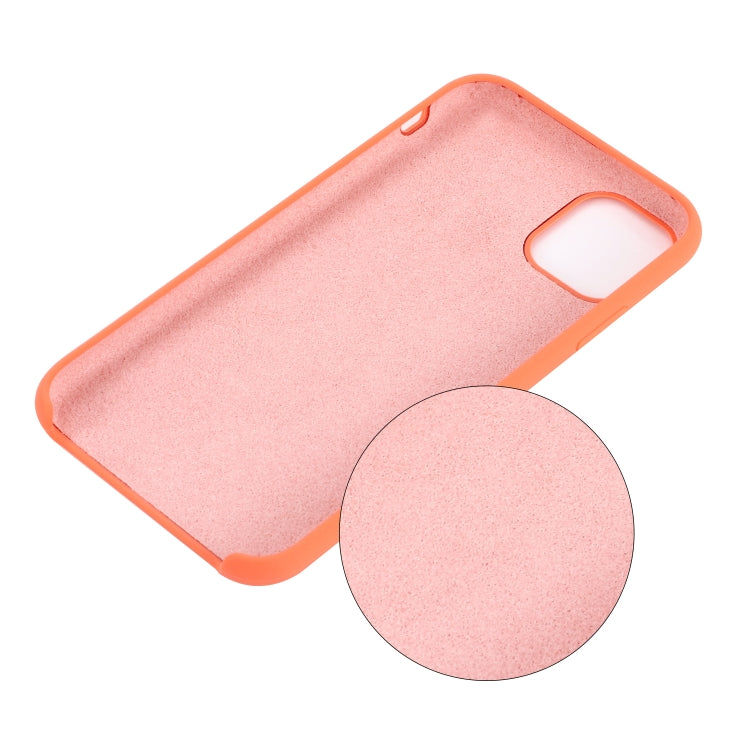 For iPhone 11 Pro Max Solid Color Liquid Silicone Shockproof Case