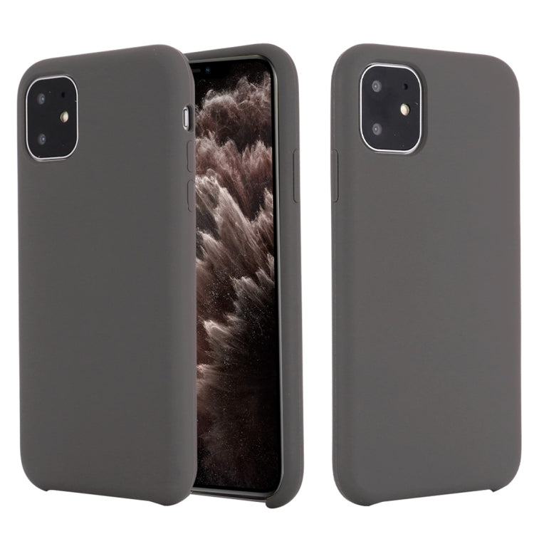 For iPhone 11 Pro Max Solid Color Liquid Silicone Shockproof Case