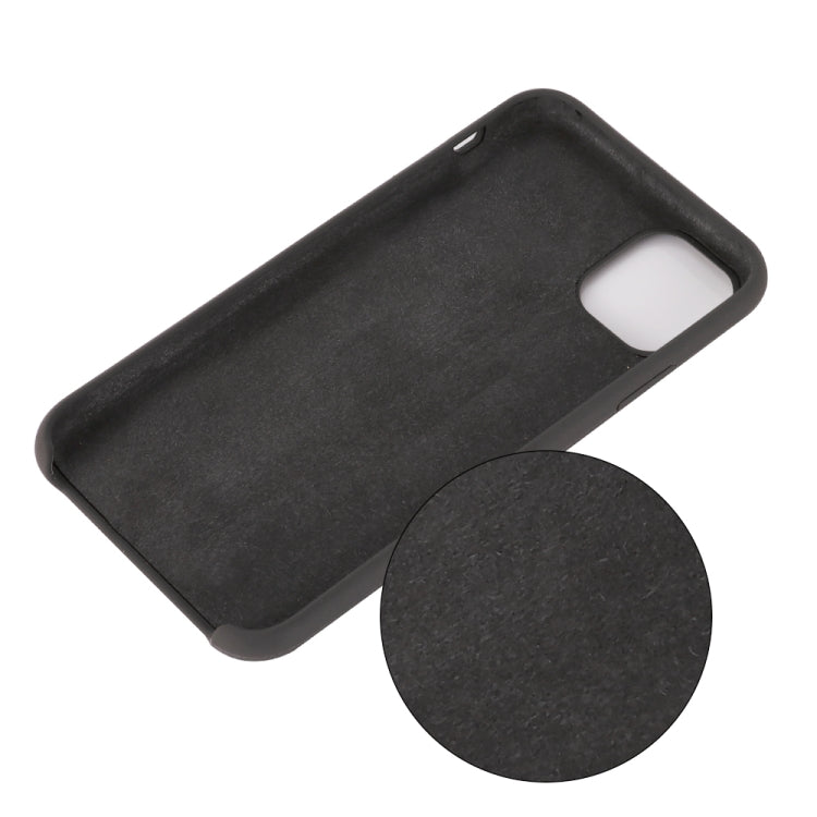 For iPhone 11 Pro Max Solid Color Liquid Silicone Shockproof Case