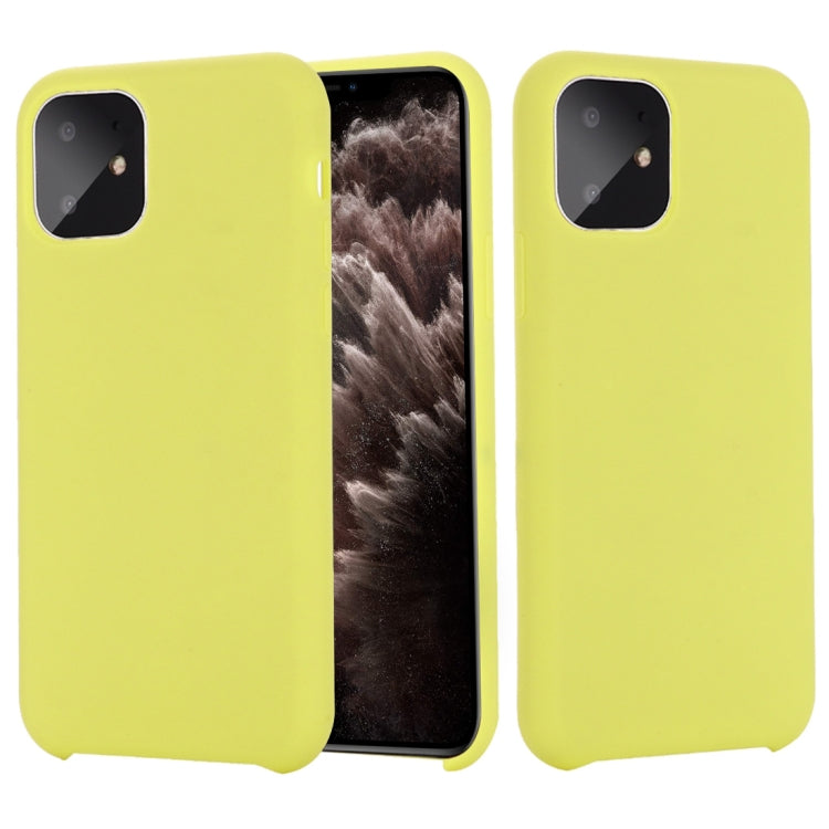 For iPhone 11 Pro Max Solid Color Liquid Silicone Shockproof Case