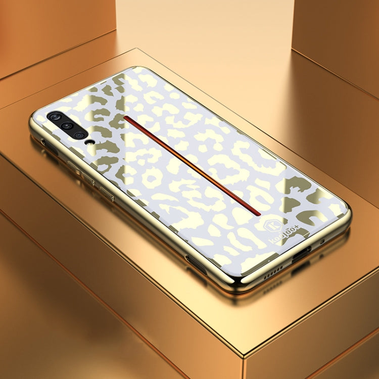 Leopard Pattern Electroplating Soft Frame Plexiglass Mirror Protective Case For Vivo iQOO