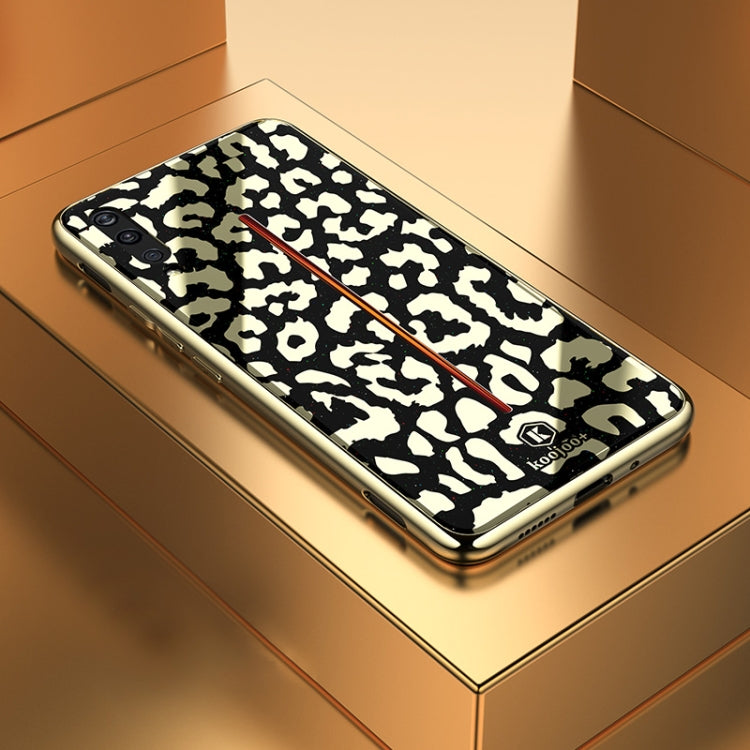Leopard Pattern Electroplating Soft Frame Plexiglass Mirror Protective Case For Vivo iQOO
