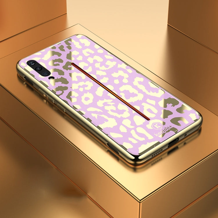 Leopard Pattern Electroplating Soft Frame Plexiglass Mirror Protective Case For Vivo iQOO