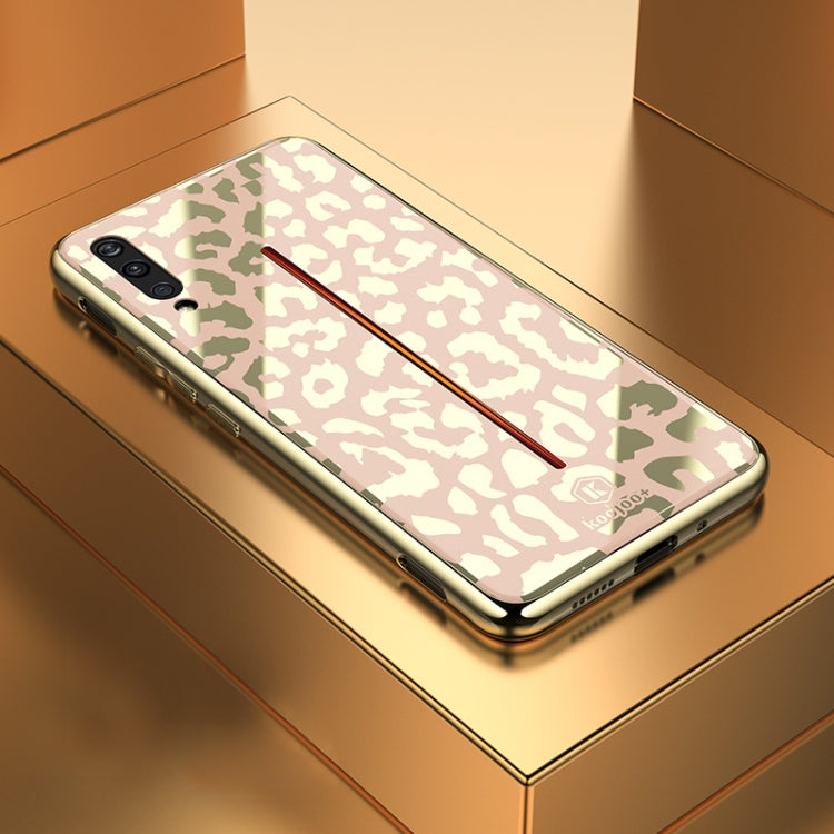 Leopard Pattern Electroplating Soft Frame Plexiglass Mirror Protective Case For Vivo iQOO