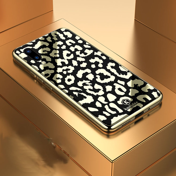 Leopard Pattern Electroplating Soft Frame Plexiglass Mirror Protective Case For Vivo  Z3 / Z3i