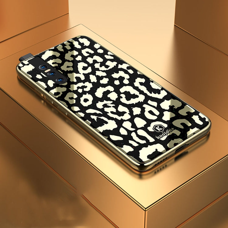Leopard Pattern Electroplating Soft Frame Plexiglass Mirror Protective Case For Vivo  V15 Pro