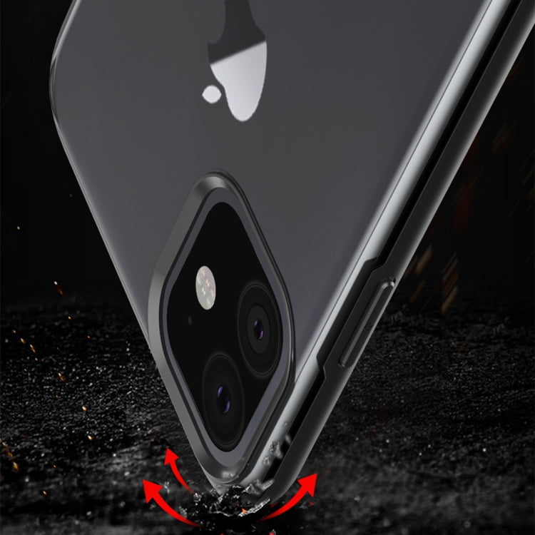 For iPhone 11 Pro Shockproof Frosted PC+ TPU Transparent Protective Case