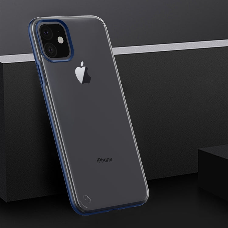 For iPhone 11 Shockproof Frosted PC+ TPU Transparent Protective Case