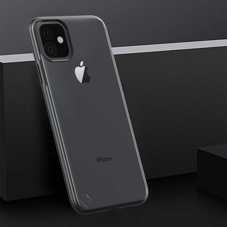 For iPhone 11 Pro Max Shockproof Frosted PC+ TPU Transparent Protective Case