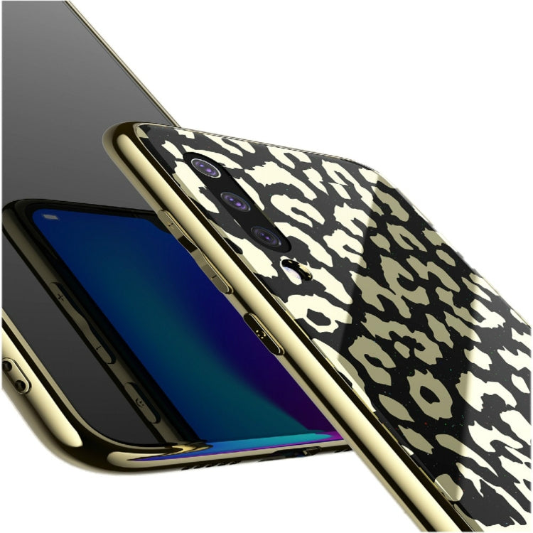 Leopard Pattern Electroplating Soft Frame Plexiglass Mirror Protective Case For Xiaomi Mi 9 SE