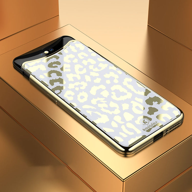 Leopard Pattern Electroplating Soft Frame Plexiglass Mirror Protective Case For OPPO Find X