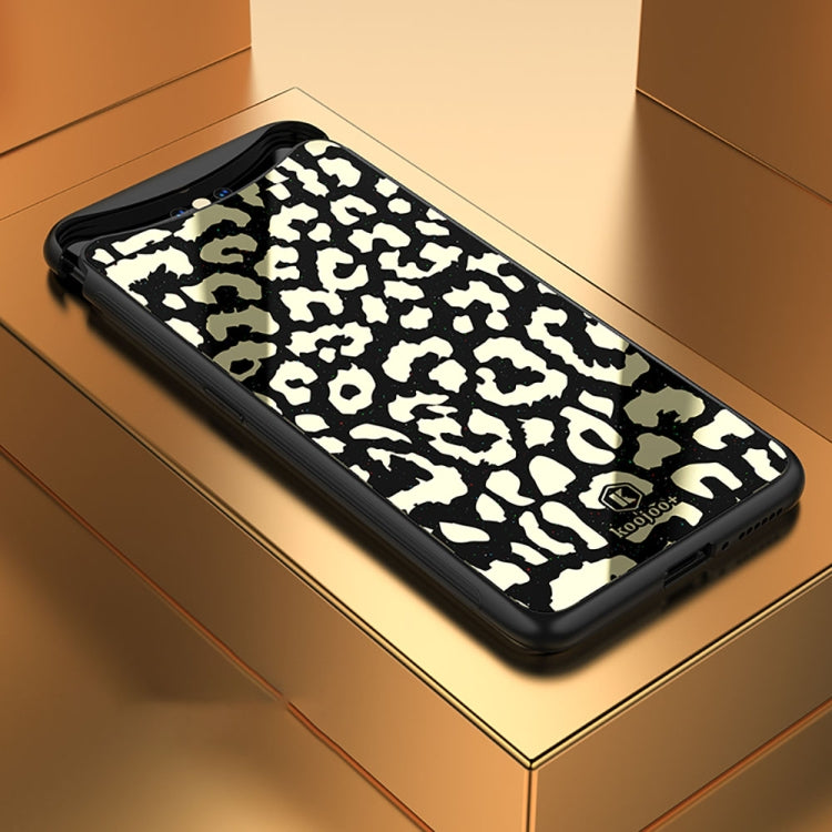 Leopard Pattern Electroplating Soft Frame Plexiglass Mirror Protective Case For OPPO Find X (Full Coverage)