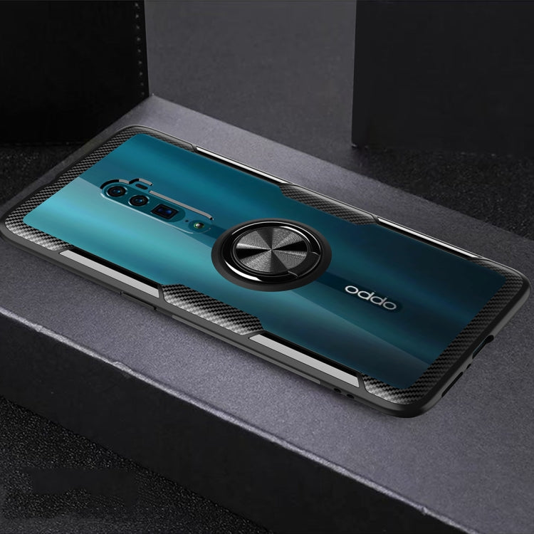 Scratchproof TPU + Acrylic Ring Bracket Protective Case For OPPO Reno 10x zoom