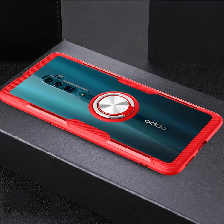 Scratchproof TPU + Acrylic Ring Bracket Protective Case For OPPO Reno 10x zoom