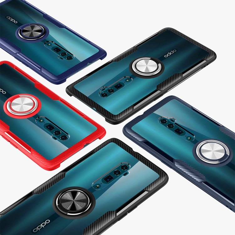 Scratchproof TPU + Acrylic Ring Bracket Protective Case For OPPO Reno 10x zoom