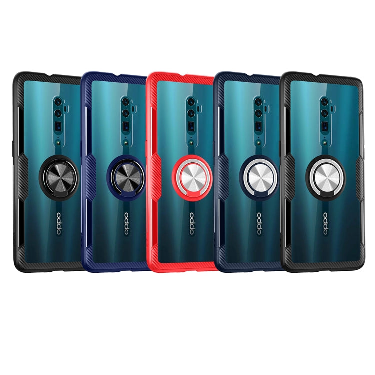 Scratchproof TPU + Acrylic Ring Bracket Protective Case For OPPO Reno 10x zoom