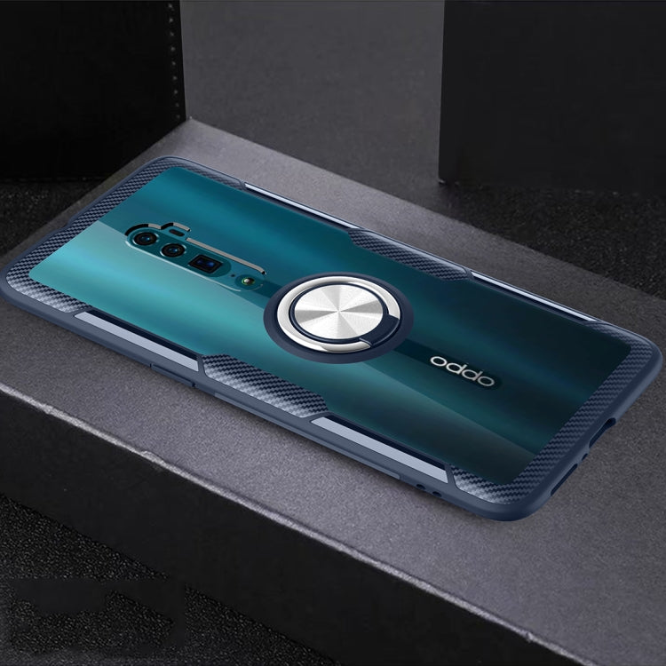 Scratchproof TPU + Acrylic Ring Bracket Protective Case For OPPO Reno 10x zoom