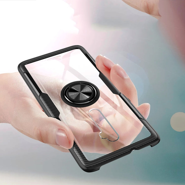 Scratchproof TPU + Acrylic Ring Bracket Protective Case For OPPO Reno 10x zoom