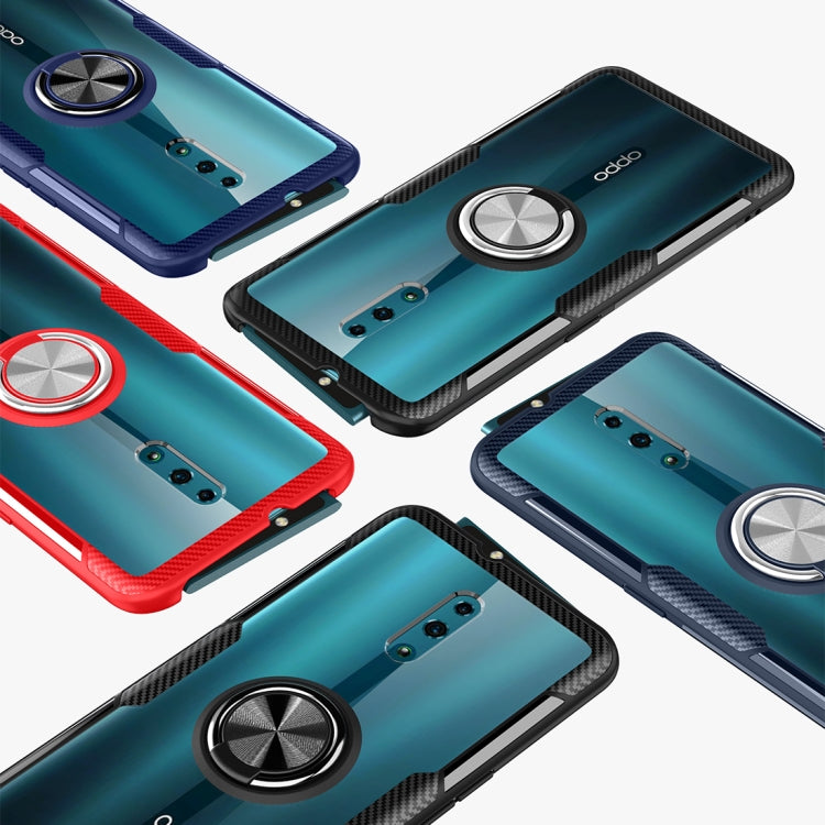 Scratchproof TPU + Acrylic Ring Bracket Protective Case For OPPO Reno