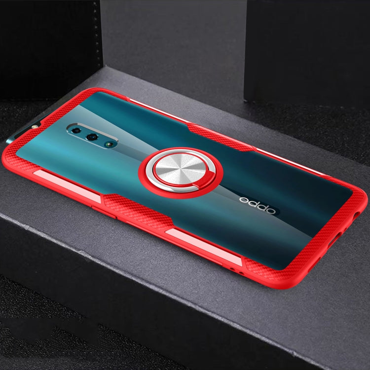 Scratchproof TPU + Acrylic Ring Bracket Protective Case For OPPO Reno