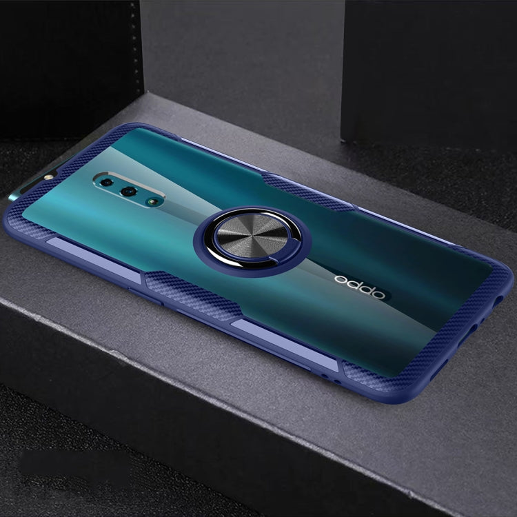 Scratchproof TPU + Acrylic Ring Bracket Protective Case For OPPO Reno