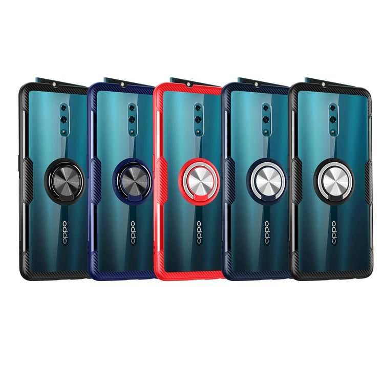 Scratchproof TPU + Acrylic Ring Bracket Protective Case For OPPO Reno