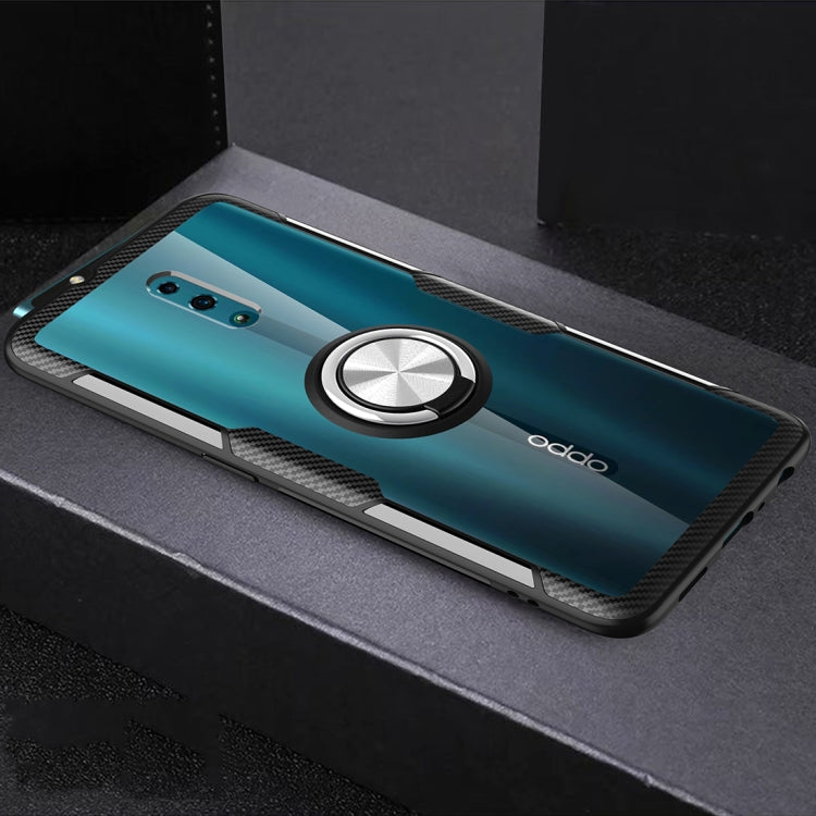 Scratchproof TPU + Acrylic Ring Bracket Protective Case For OPPO Reno