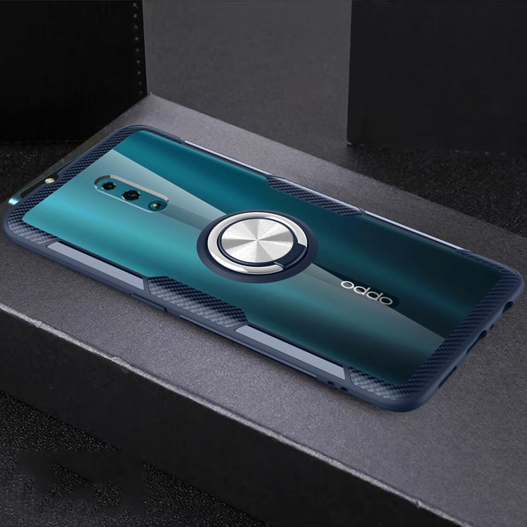 Scratchproof TPU + Acrylic Ring Bracket Protective Case For OPPO Reno