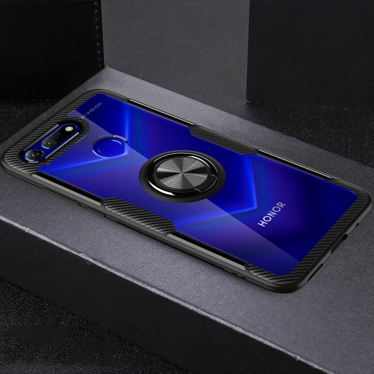 Scratchproof TPU + Acrylic Ring Bracket Protective Case For Huawei Honor View 20