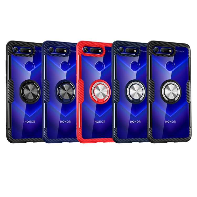 Scratchproof TPU + Acrylic Ring Bracket Protective Case For Huawei Honor View 20